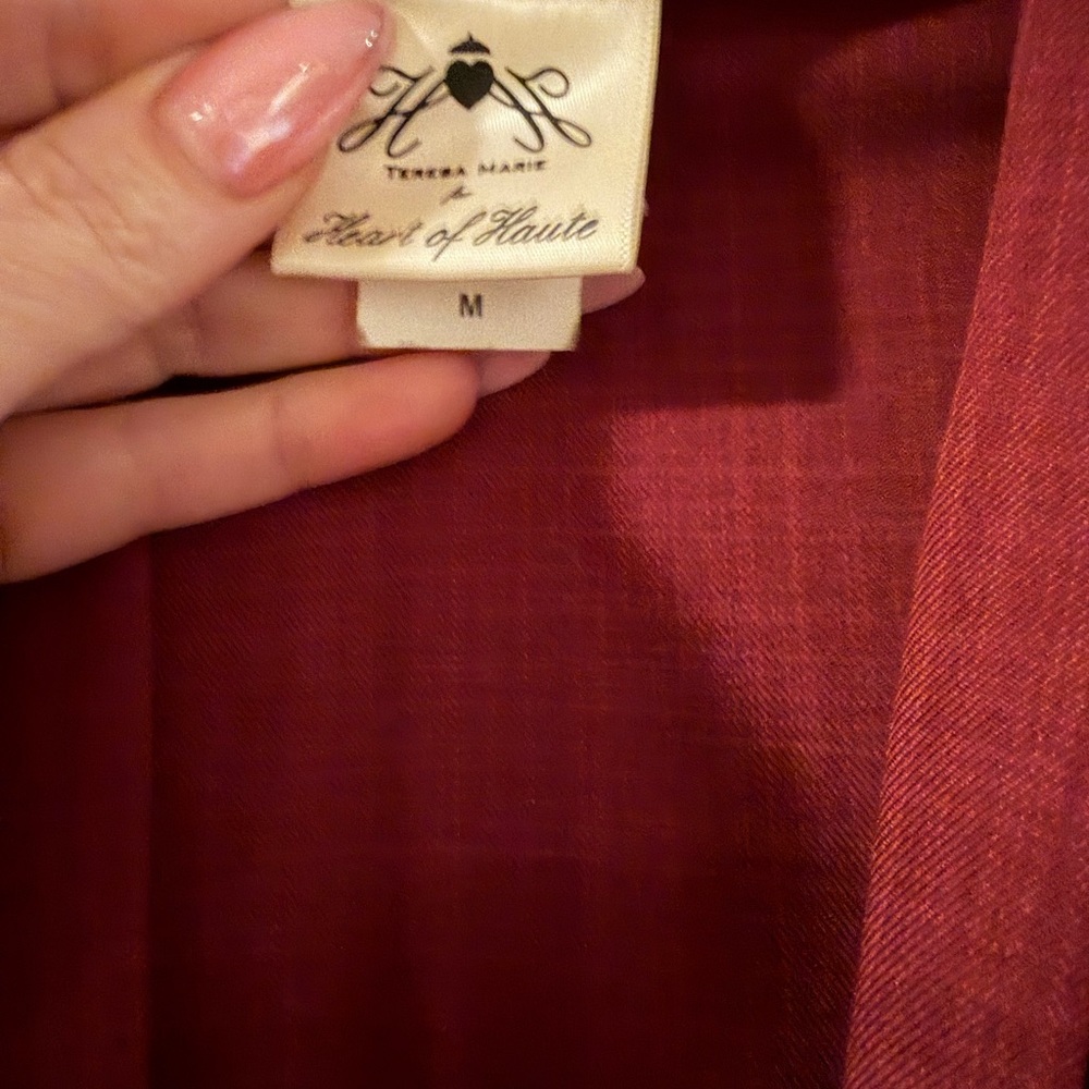 Chic Rust Midi Dress - Picture 3 of 3